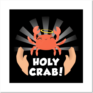 Holy Crab Funny Design Posters and Art